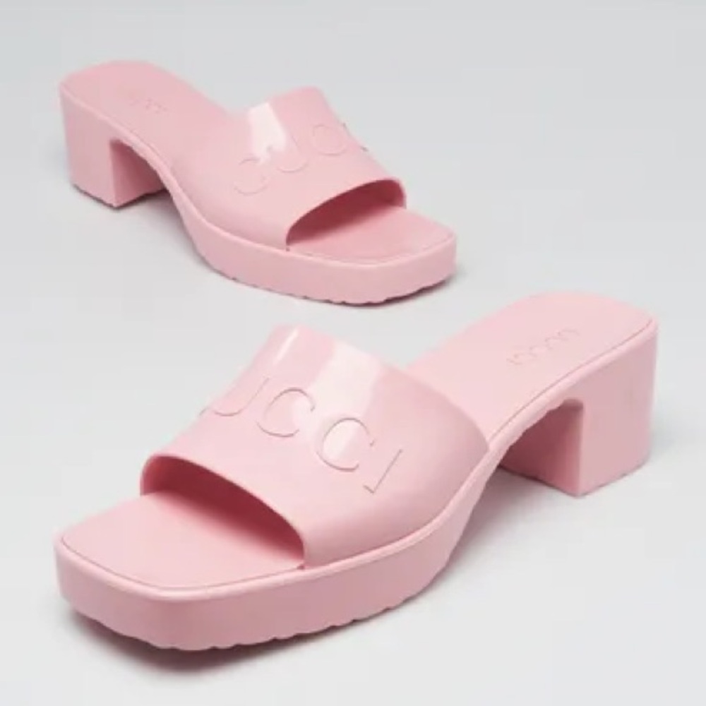 Gucci Light Pink Women's Mules